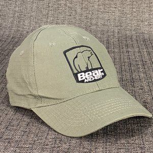 Bear ARCHERY Hat - Trophy Ridge OLIVE Green Bowhunting React Pro Cap ripstop